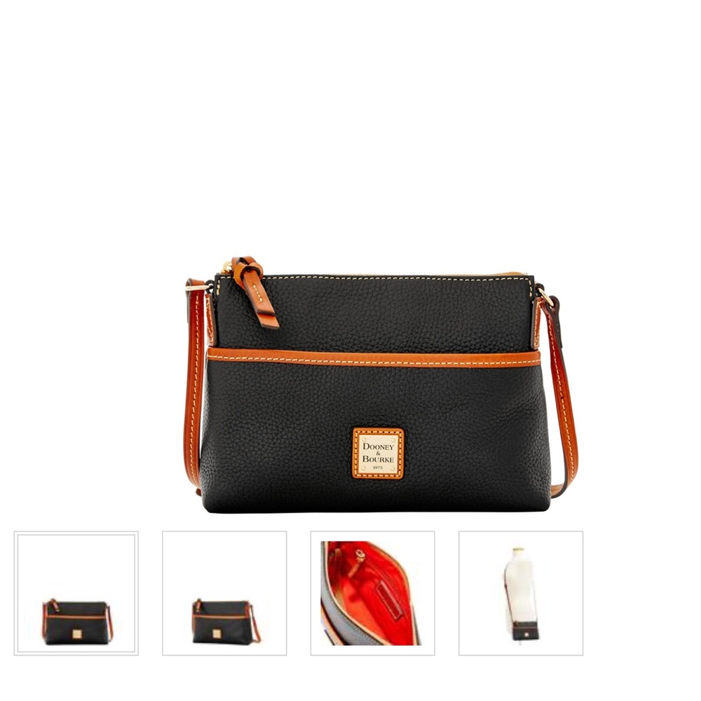 Dooney & Bourke pebble grain ginger pouchette